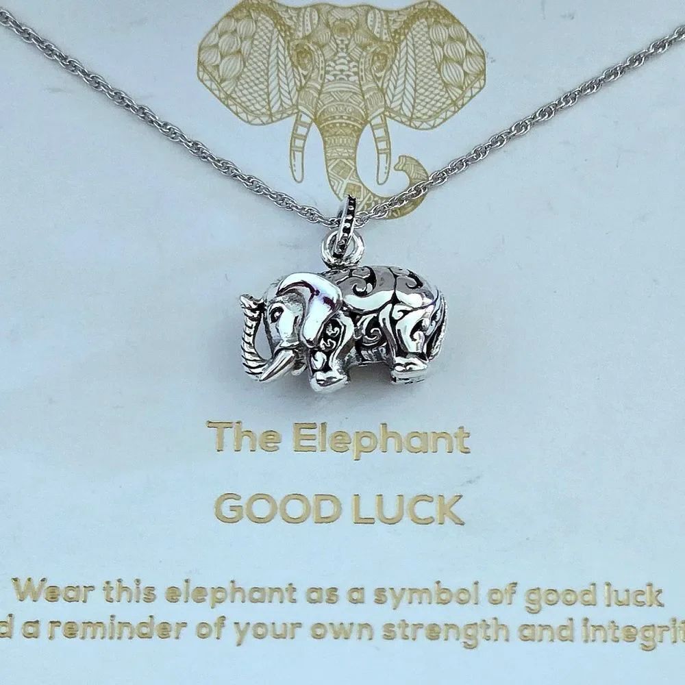 Annika Witt Sterling Silver🤍 Elephant🐘 Pendant Necklace - NIB